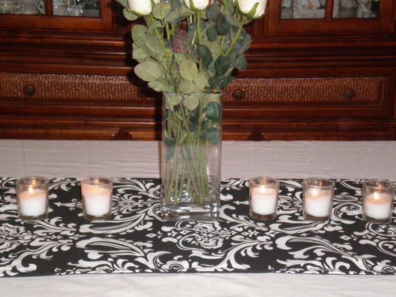 with backing Store Fully Online  table solid runner  Runner   backing lined Table black
