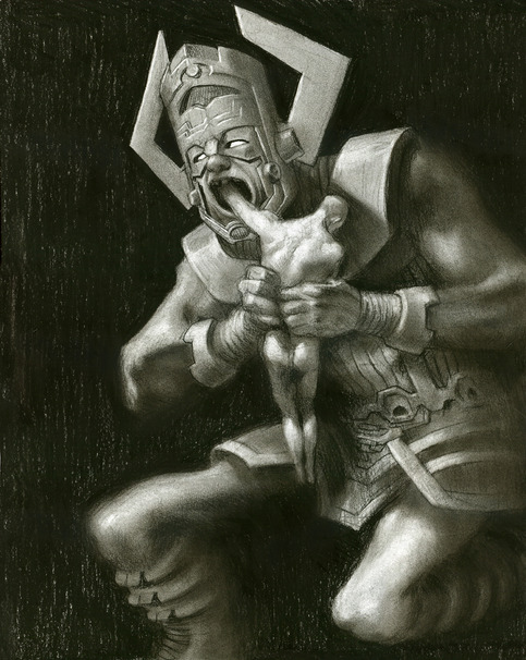 Galactus Devouring His Herald (print)