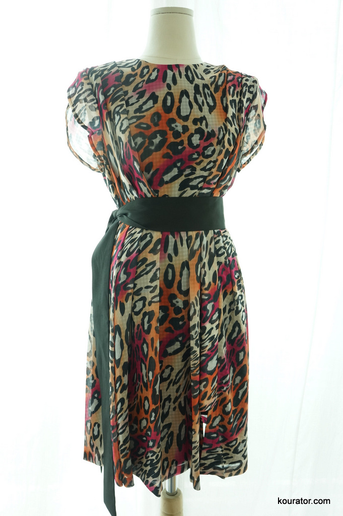 black dress with leopard belt
