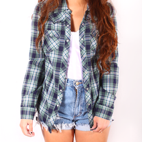 Plaid button up shirt