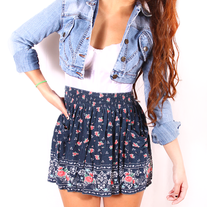 Cropped denim jacket