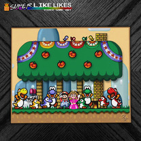 Super Mario World 8x10 PRINT ONLY
