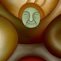 Green face - Digital art