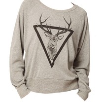 Deer print tops