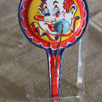 Kirchhof Tin Noisemaker - Clown Paddle
