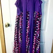 Catalina Purple Strapless Summer Dress 3X