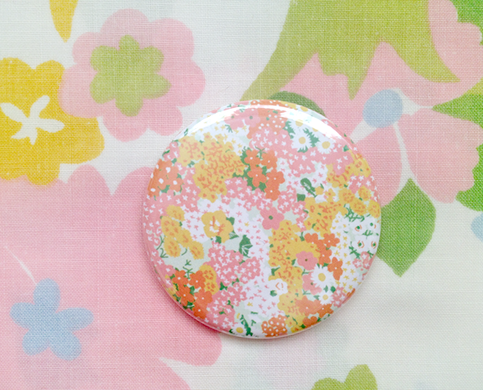 vintage pattern pocket mirror