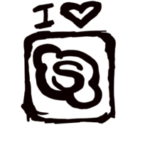 I Love Skype | Vinyl Decal Sticker