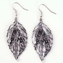 Vintage Style Leaf Earrings