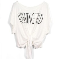 Print Crop Tees with Self Tie