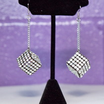 "Cee-Lo" Rhinestone Dice Earrings