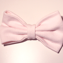 Baby pink denim bow