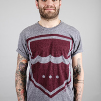 The Waterways Tee in Crimson