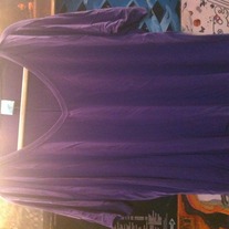 h.i.p. Purple V-Neck Slouchy Shirt M