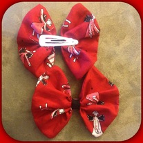 Mini Bow hair clips 