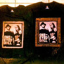 Collector's Hand Painted Kimberly and Junior Portrait Art Shirt by Wiley Ross *LIMITED OF 10 SIGNED AND NUMBERED*