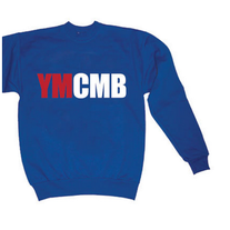 YMCMB Logo Crewneck Sweatshirt Blue