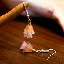 Cupcake Colored Lucite Earrings