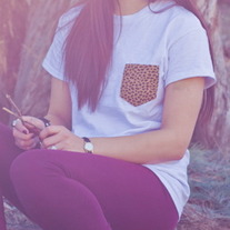 White Cheetah Pocket Punt T-Shirt 