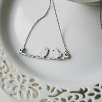 Love Birds on a Branch - Silver or Gold