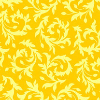 Heather Bailey-Bijoux-Swirly Buds/HB09 Gold fat quarter