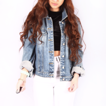 Light wash denim jacket