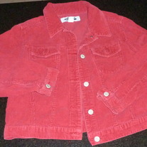 Red Corduroy Jacket-Old Navy Size 12