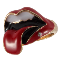Rolling Stones Tongue Ring 70's Retro