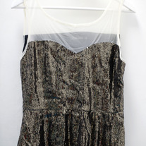 LF sequin sweetheart top