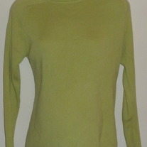 Green Ribbed Turtleneck Sweater-In Due Time Size Small