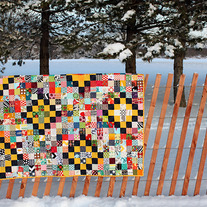 Modern Scrappy Squares Quilt
