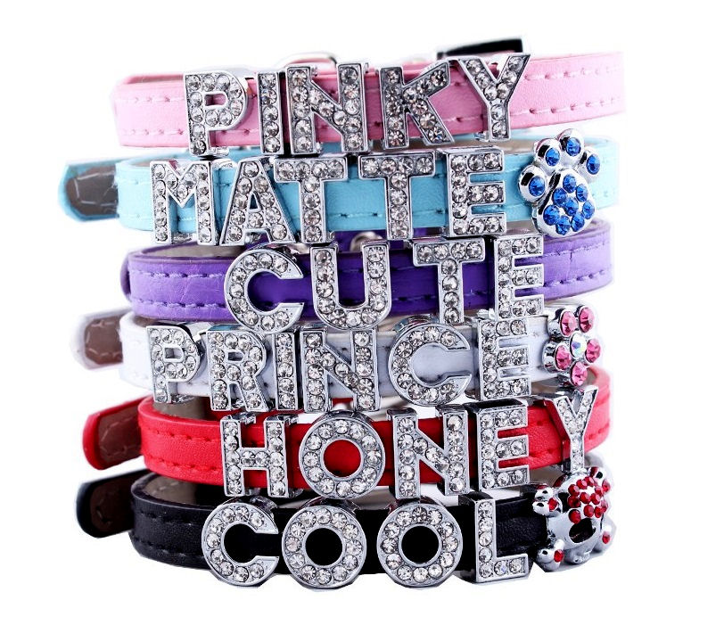 Rhinestone Pet Name Collar · MissTaken's Boutique · Online Store