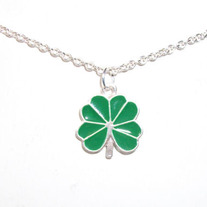 Cutout Full Shamrock Necklace