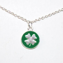 Round Shamrock Necklace