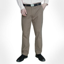 Men's Full Cotton Casual Pants-Coffee