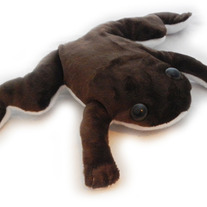 Brown African Clawed Frog Plush