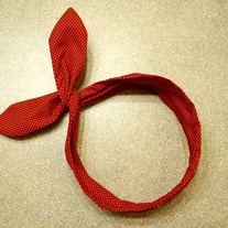 Red Polka Dot Bunny Headband (RESTOCKED)