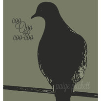 Coo. Mourning Dove 8x10 Nature Graphic Print