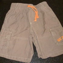 Brown Shorts with Orange Draw String-Old Navy Size 5T