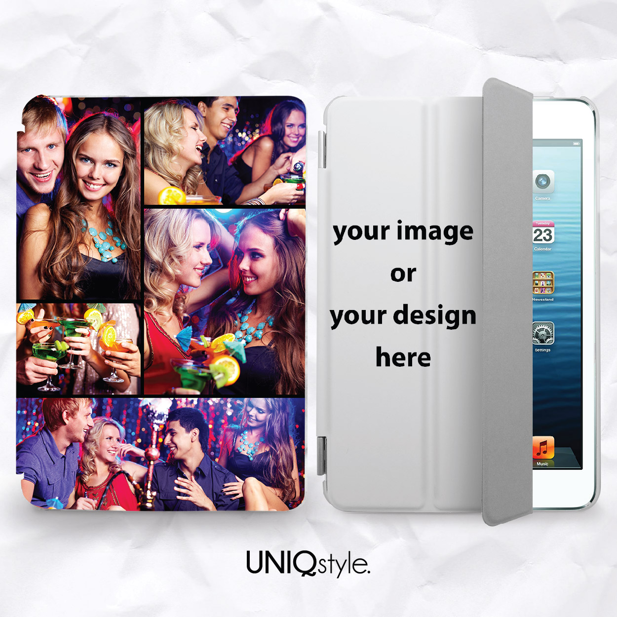 Personalized photo print Custom Smart Cover for iPad mini, iPad mini 2 ...