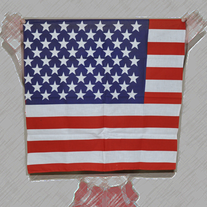 Stars and Stripes, The Star-Spangled Banner - Blue red white American flag bandana / bandanna