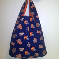 Illinois Fighting Illini Print Tie Handbag 