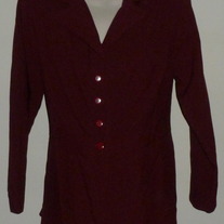 Burgundy Jacket-A-List Size 16