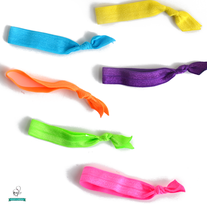 Neon Hair Tie Set - Set of 6 Ties