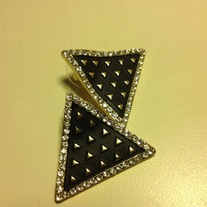 Metal Triangle Shape Earrings 