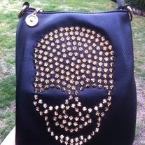 Black Skull Saddle Bag