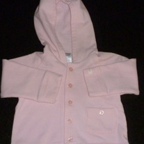 Pink Hooded Jacket-Baby Gap Size 6-12 Months