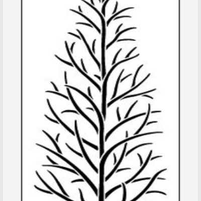 bare tree stencil images