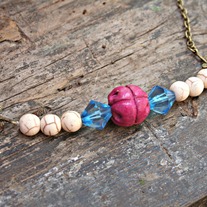 boho beaded necklace 