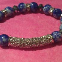 Ocean Blue Bling Bracelet